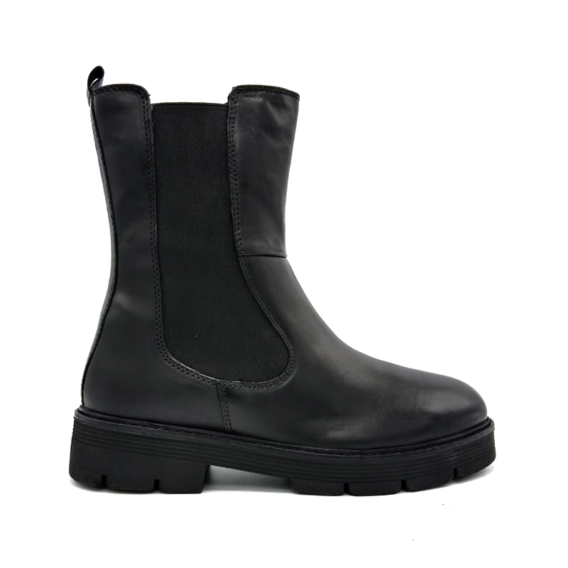 MARCO TOZZI Chelsea Boots Dames Leer Met Plateau - Chocolate - 37 EU