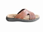 Docker Memory Foam Leathers  Slides Tan - Image 2