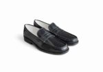 J & J Men Black Loafers