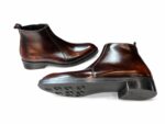 Handmade Square Toe Chelsea Boots - Image 4