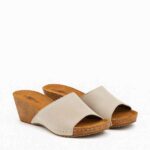 5th Ave Wedge Heel Sand Slides