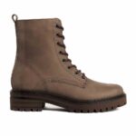Harper Lace-up Boots Olive