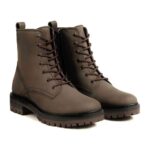 Harper Lace-up Boots Olive - Image 2
