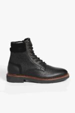 AL DO Men Combat Boots Black - Image 2