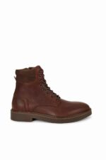 AL DO Men Combat Boots Brown - Image 2