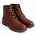 AL DO Men Combat Boots Brown