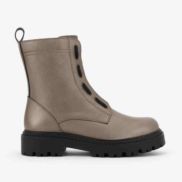 M.t high ankle boots/ Metallic