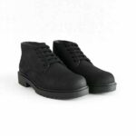 A.D.M  Black Chukka Shoes For Men