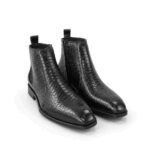 Hand Made Textured  Chelsea Shoes For Men
