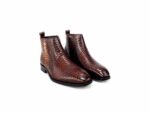 Hand Made Textured Chelsea Shoes For Men I