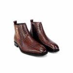 Hand Made Textured Chelsea Shoes For Men I