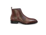 Hand Made Textured Chelsea Shoes For Men I - Image 2