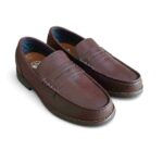 Docker Men Burgundy Loafers