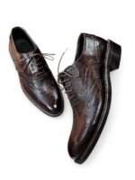 Hand Made Wingtip Brogue Oxford shoe - Image 2