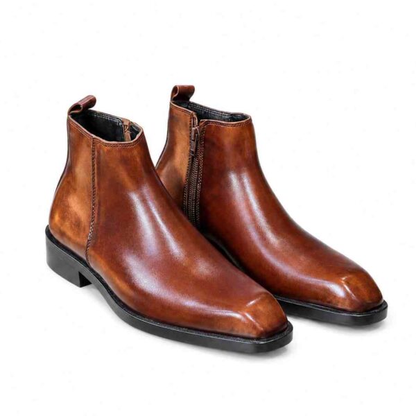Handmade Square Toe Chelsea Boots I